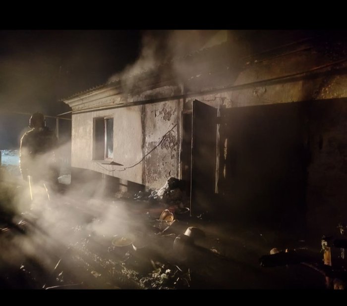 Пожар в сельском поселении Старое Вечканово Исаклинского района