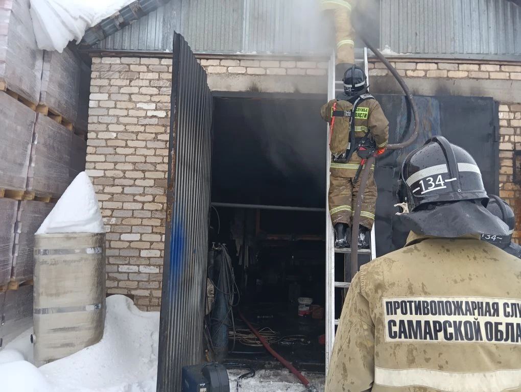 Пожар в селе Борское