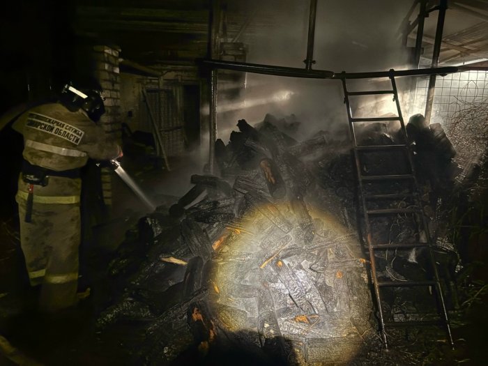 Вчера ночью в селе Рамено Сызранского района произошел пожар