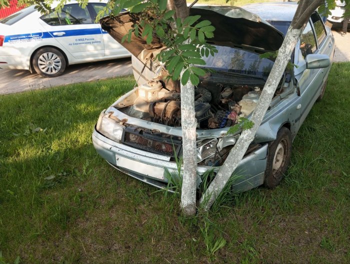 В Сергиевском районе в поселке Суходол произошло дорожно-транспортное происшествие 