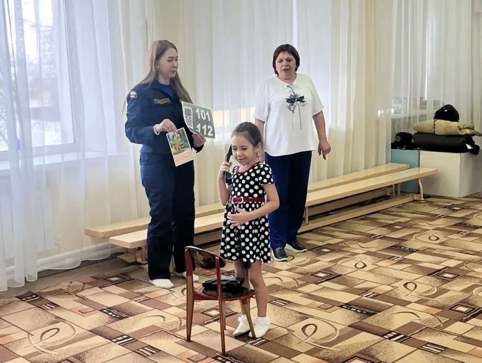 В детском саду «Колосок» села Дубовый Умет Волжского района прошла обучающая игра по пожарной безопасности