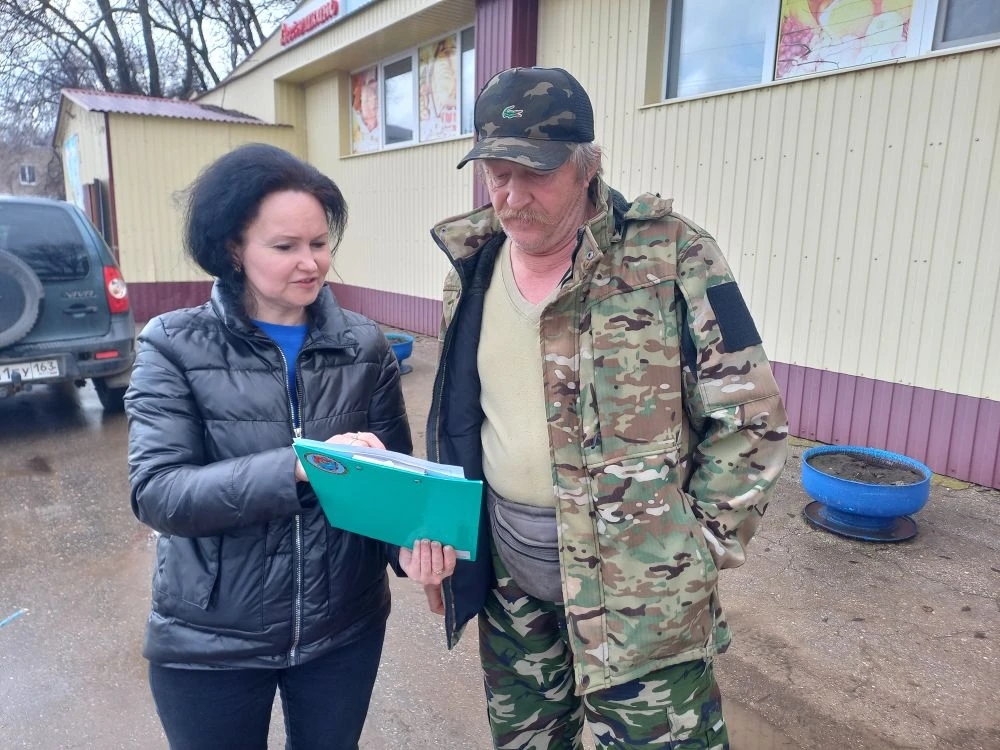 Профилактическая работа с жителями села Зуевка Нефтегорского района