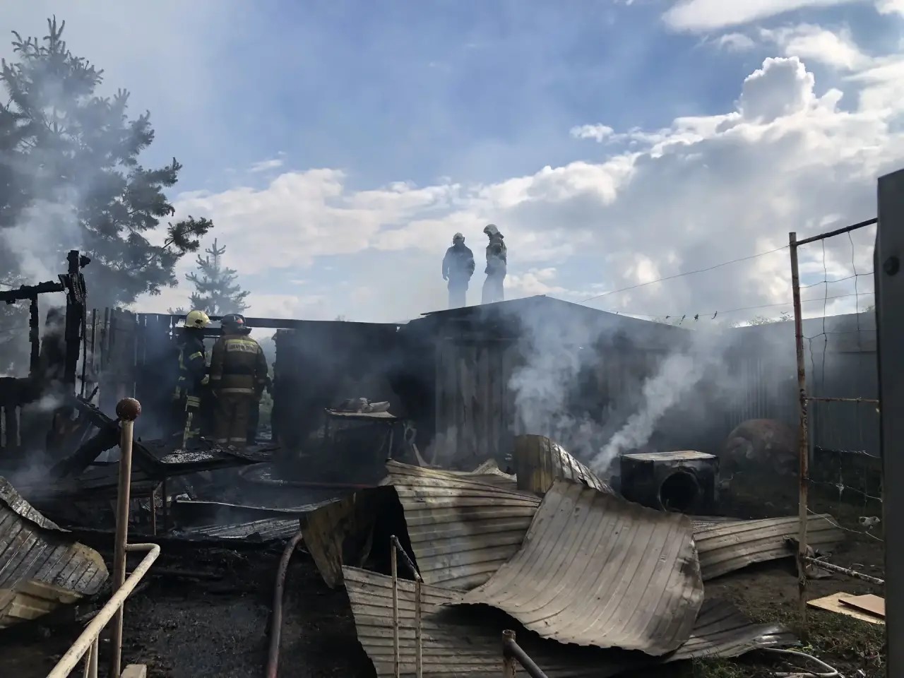 И снова пожар в Волжском районе