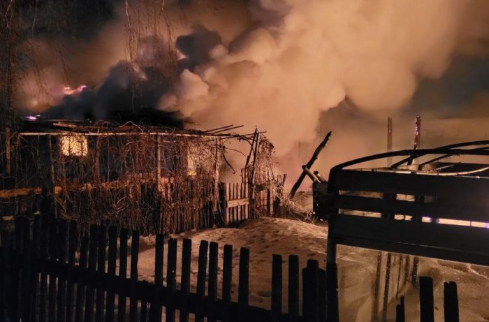 Хворостянские пожарные - спасатели ликвидировали пожар на площади 150 квадратных метров 