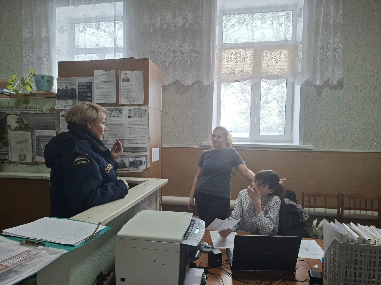 На территории Челно‑Вершинского района продолжается работа по информированию населения о правилах пожарной безопасности