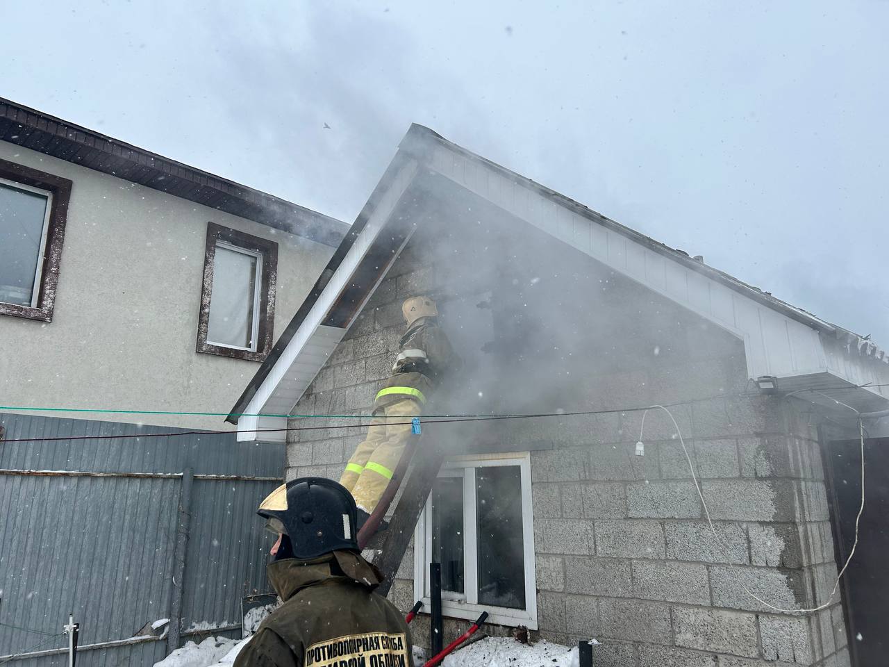 Сегодня в Ставропольском районе произошло возгорание бани