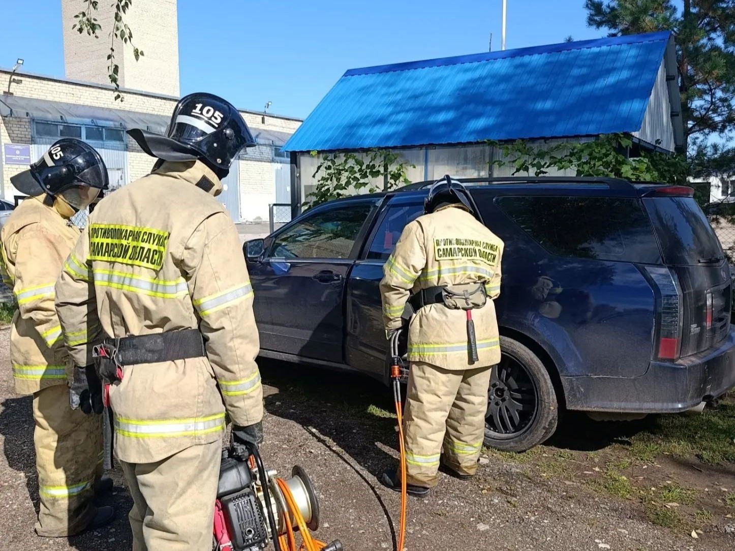 Плановые учения в пожарно‑спасательном отряде № 36 Нефтегорского района
