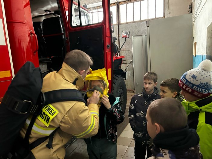 Продолжаются экскурсии в наши территориальные пожарно-спасательные подразделения