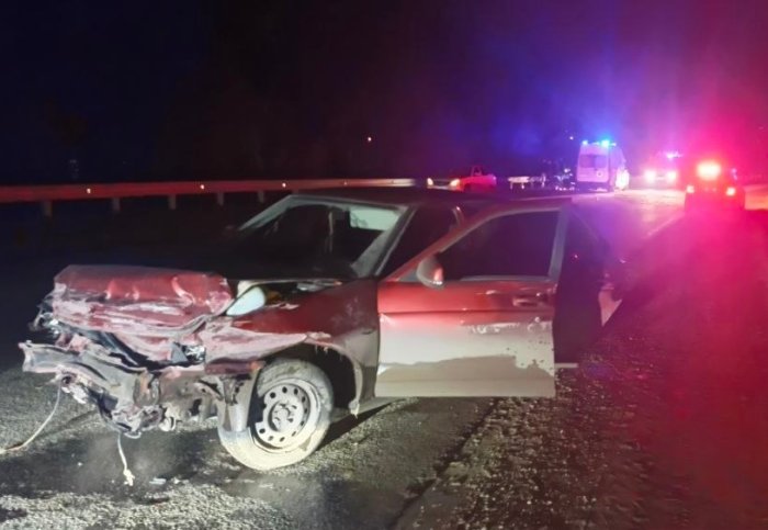 Ночное дорожно-транспортное происшествие в Сергиевском районе