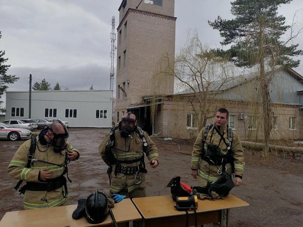 Практические занятия со звеньями газодымозащитной службы