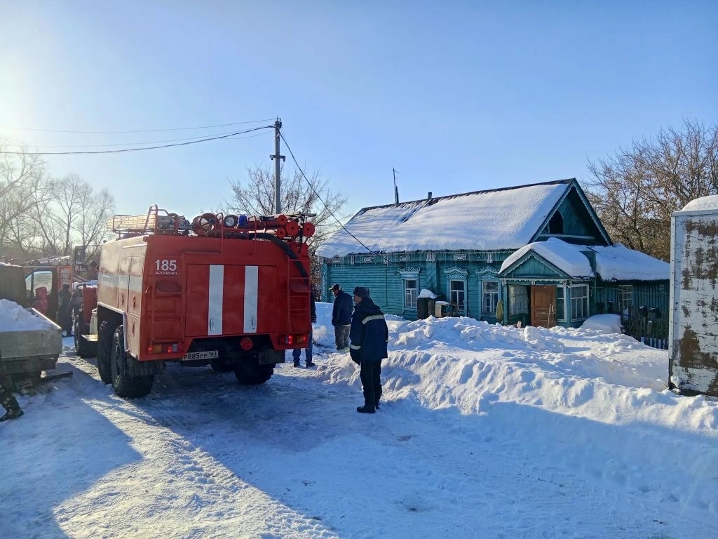 В Сызранском районе горели надворные постройки