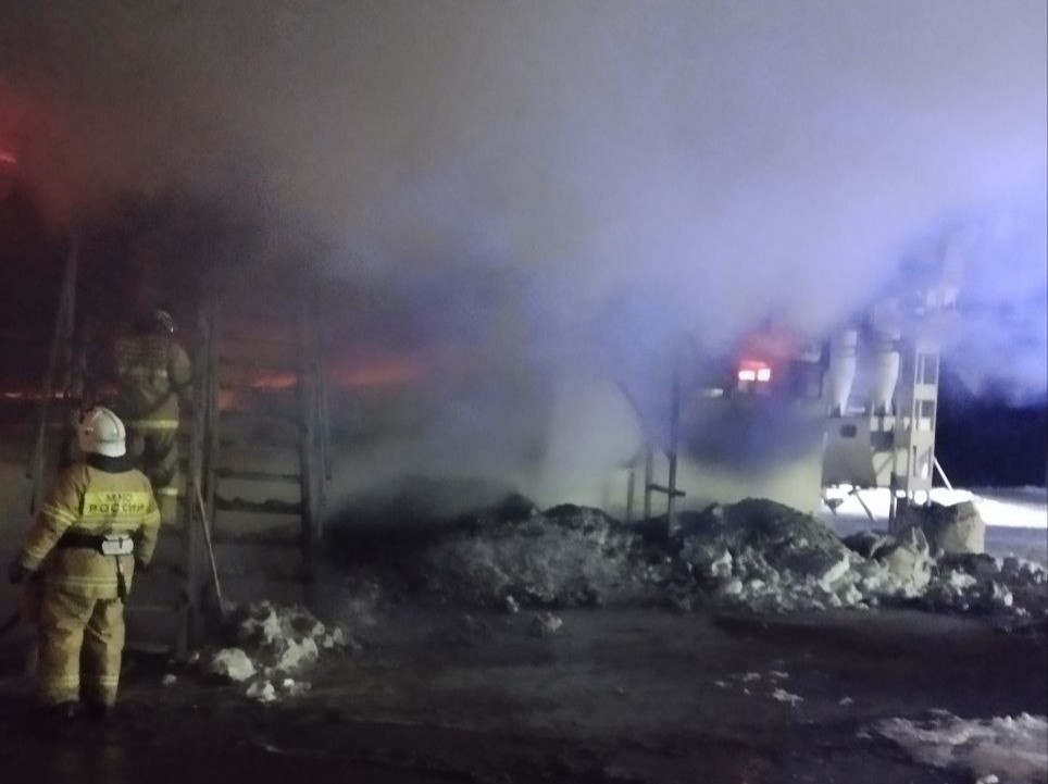 Сегодня в Кинельском районе горела зерносушилка