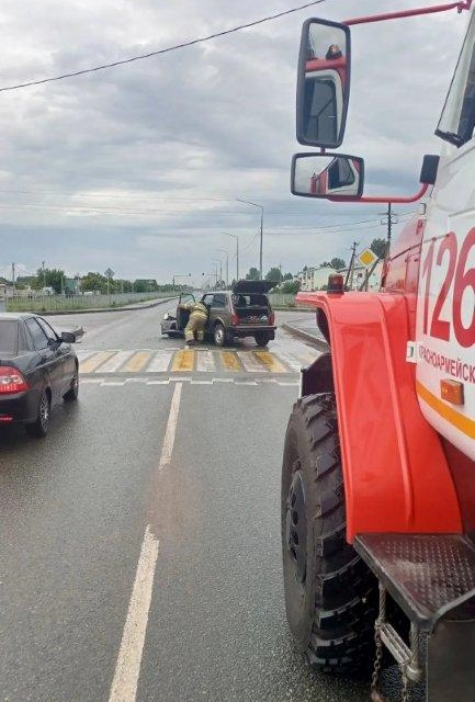 Лобовое столкновение двух автомобилей в Красноармейском районе