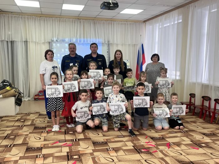 В детском саду «Колосок» села Дубовый Умет Волжского района прошла обучающая игра по пожарной безопасности