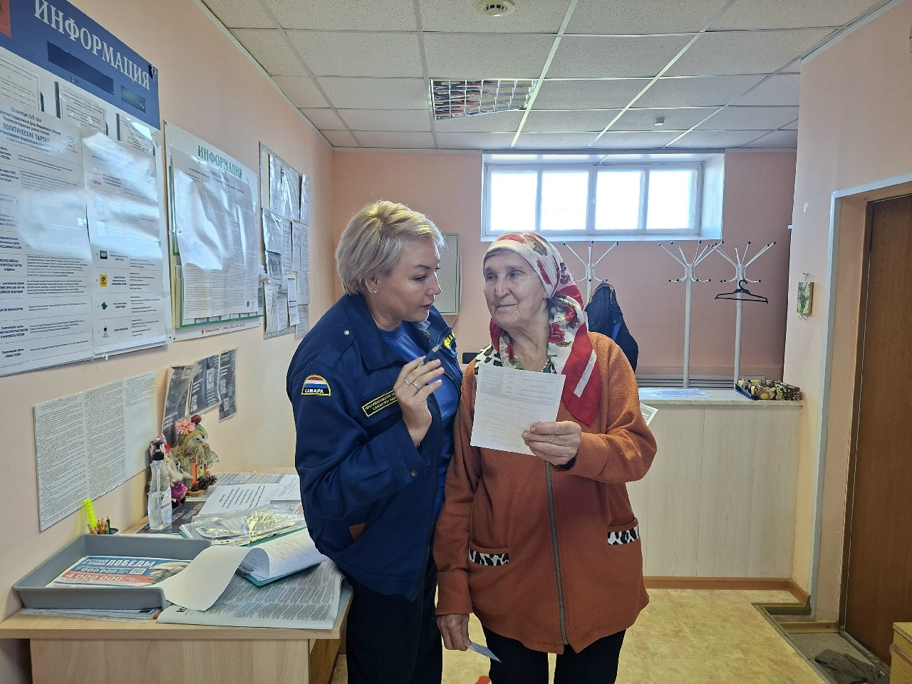 В Челно-Вершинском районе на избирательных участках прошли инструктажи по пожарной безопасности