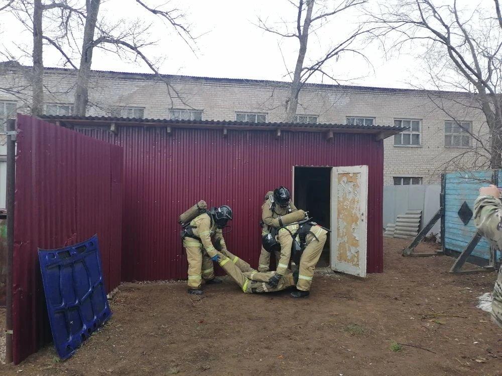 Практические занятия со звеньями газодымозащитной службы