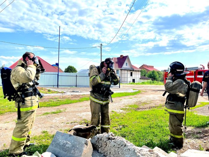 В Кинельском районе прошли тренировки газодымозащитников 