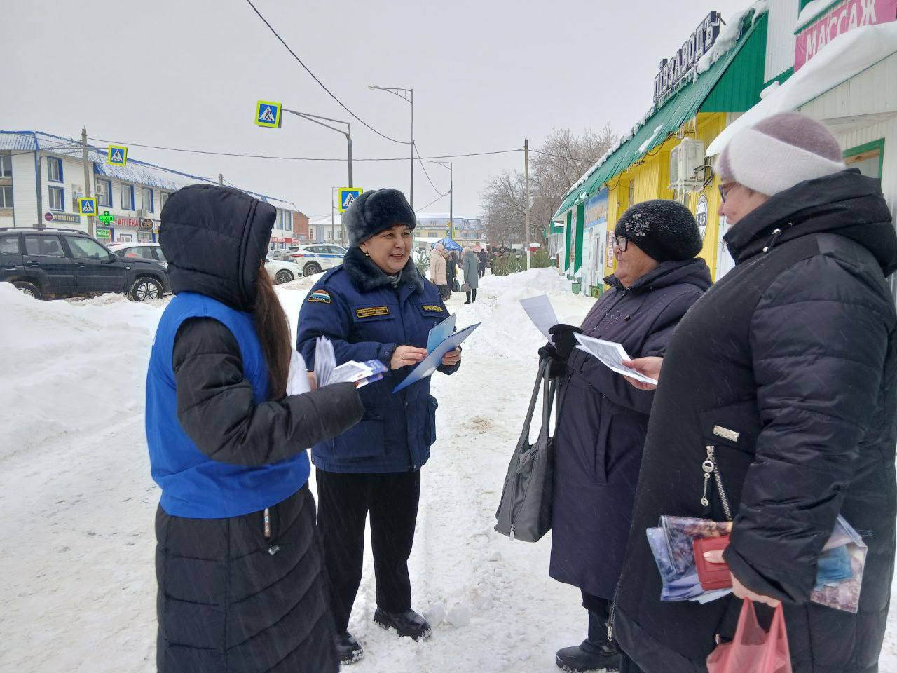 Профилактическое мероприятие, направленное на соблюдение правил пожарной безопасности в новогодние праздники, прошло и в Шенталинском районе