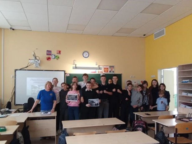 Открытый урок в средней общеобразовательной школе села Приволжье