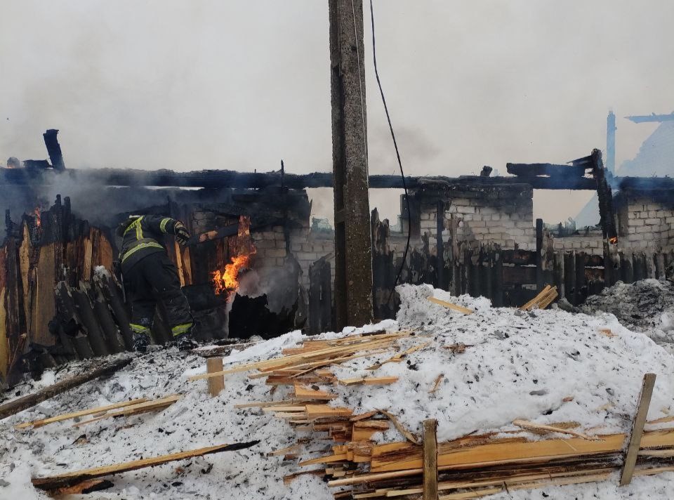 В настоящий момент наши огнеборцы работают на пожаре в Ставропольском районе