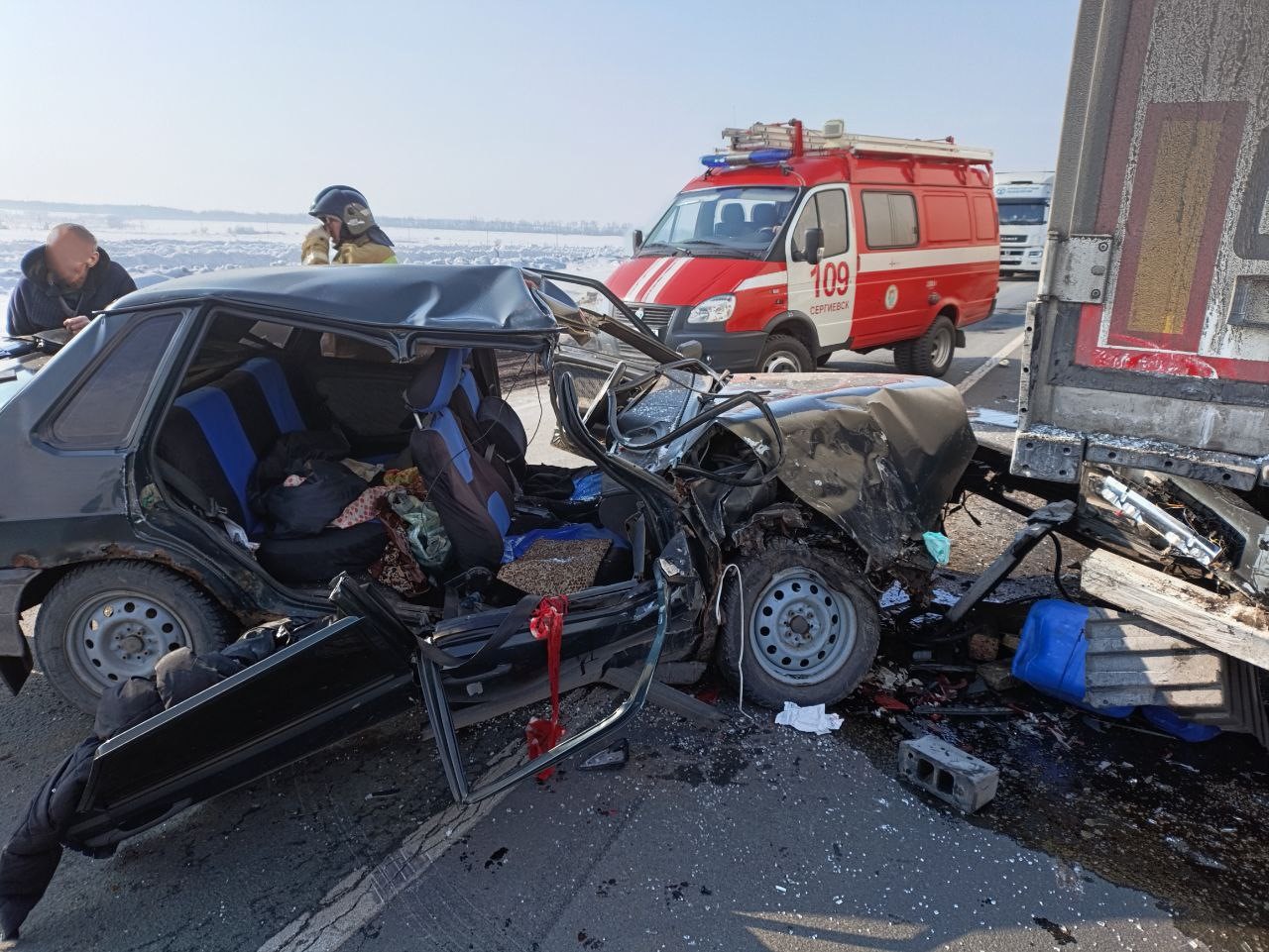 В воскресенье в Сергиевском районе произошло ДТП