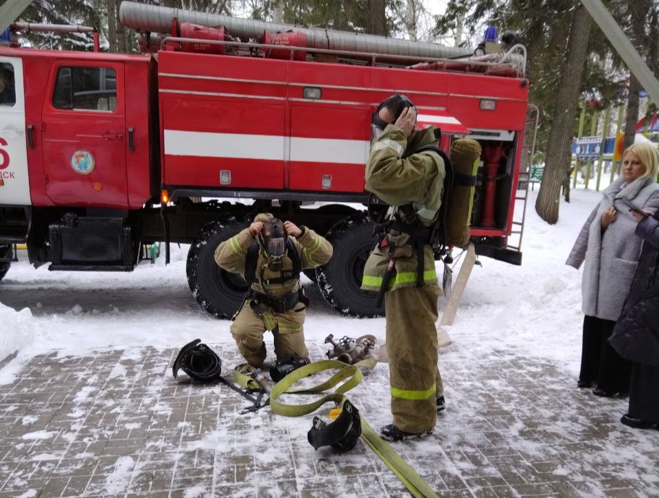 Пожарно-тактическое занятие в Сергиевском районе