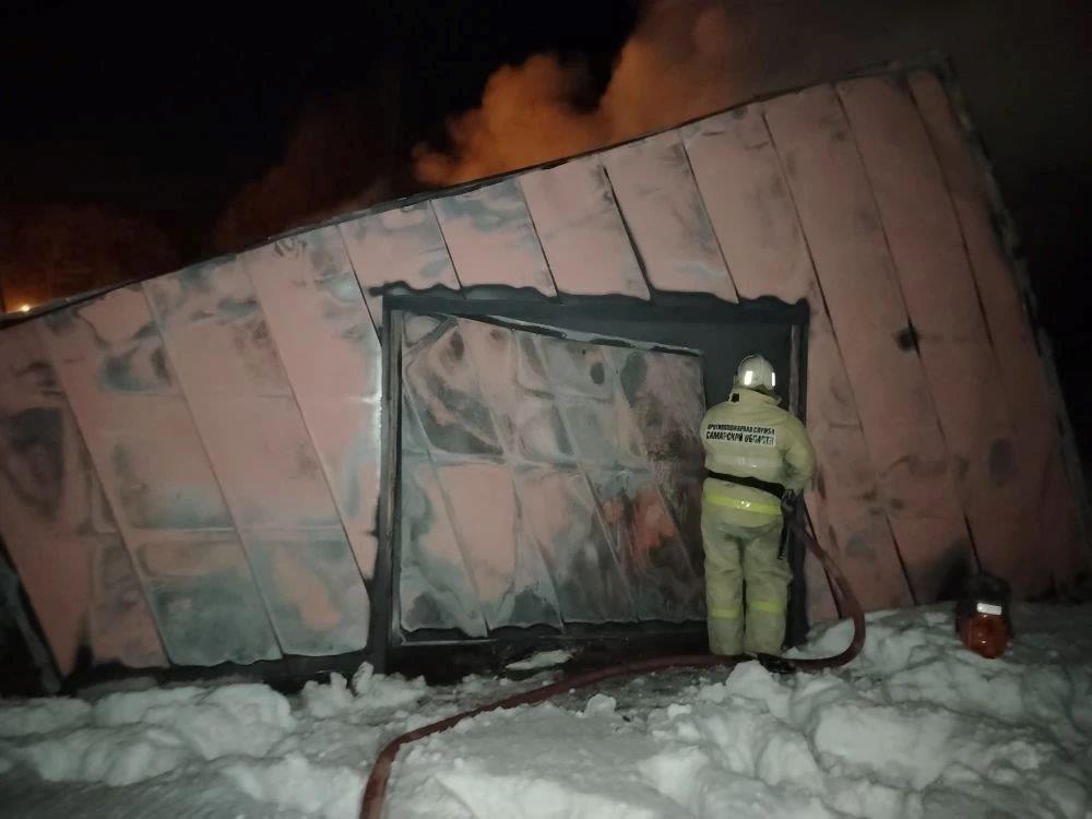 Пожар в поселке Красная Зорька