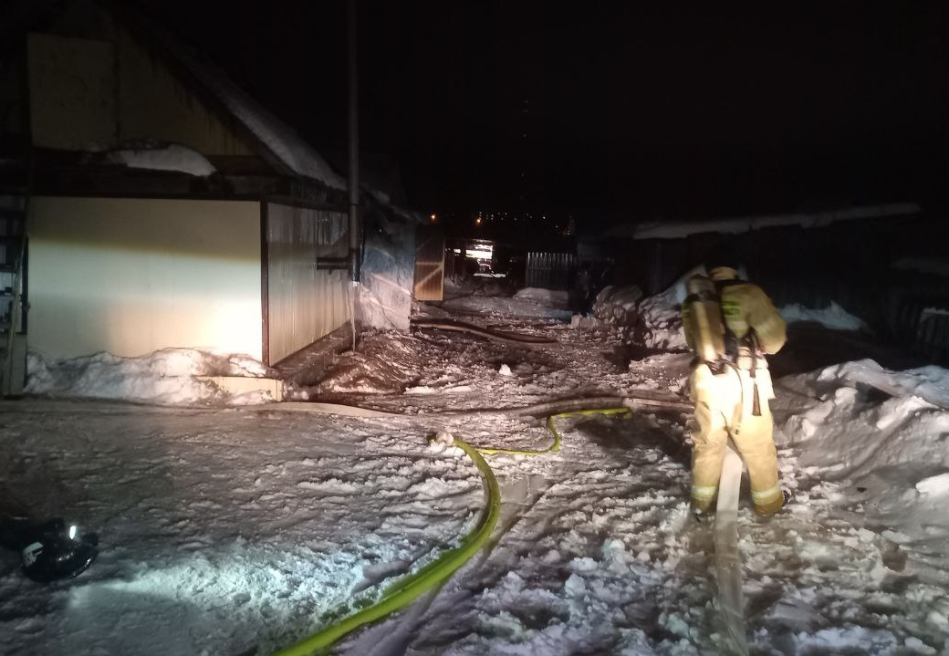 Пожар в селе Сергиевск