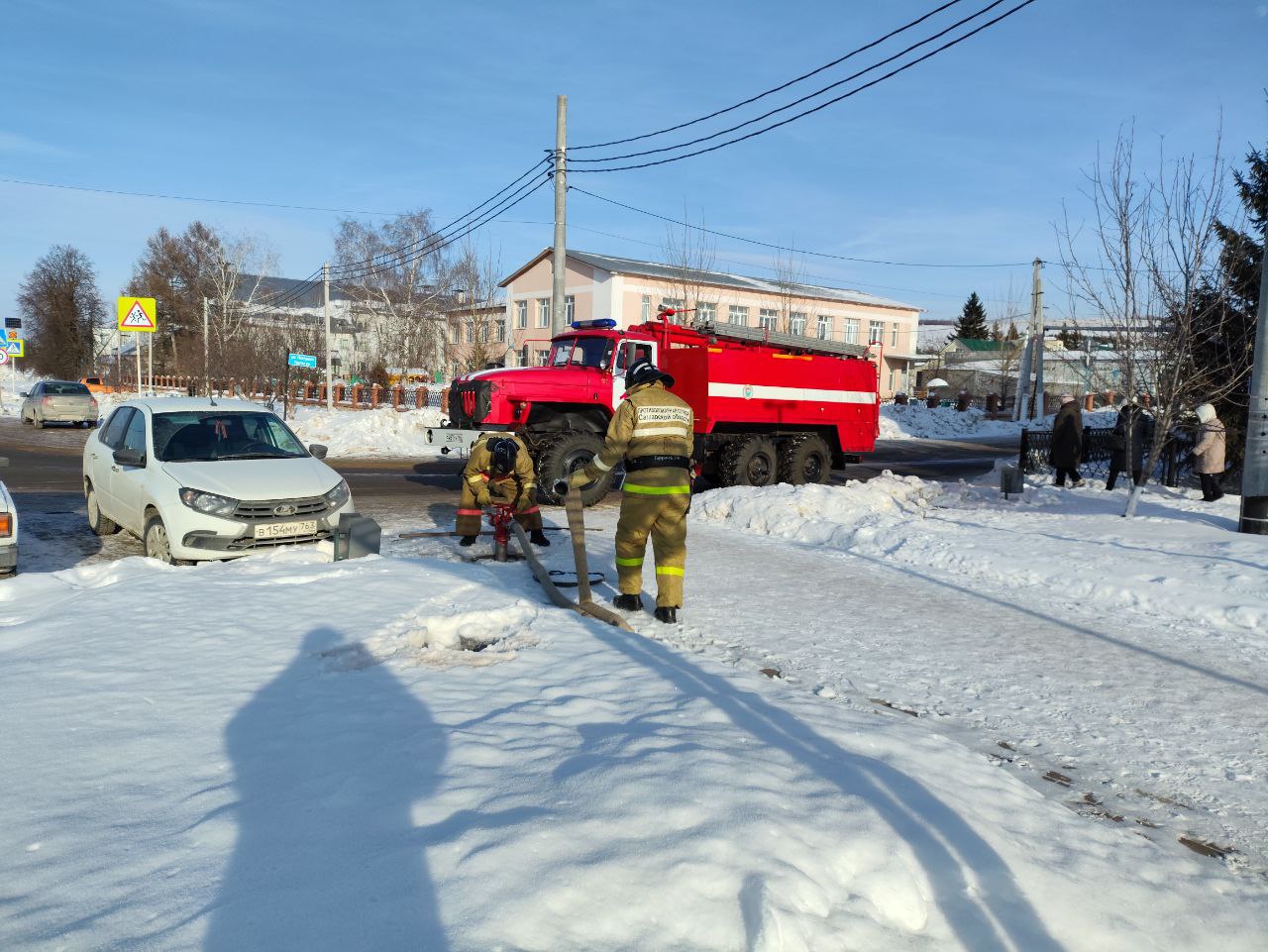 В Камышлинском районе прошло плановое пожарно-тактическое занятие