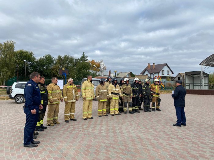 Инспекторская проверка деятельности волжского подразделения ГКУ Самарской области «Центр по делам ГО, ПБ и ЧС» завершилась пожарно-тактическим учением