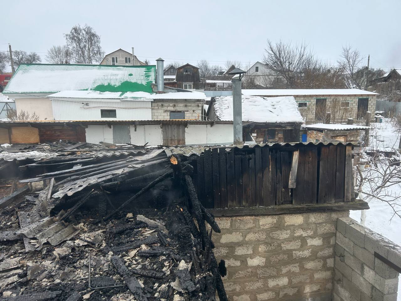 Сегодня в Ставропольском районе произошел пожар. Горел жилой дом