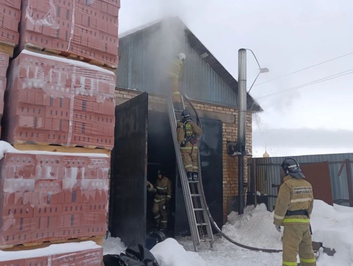 Пожар в селе Борское