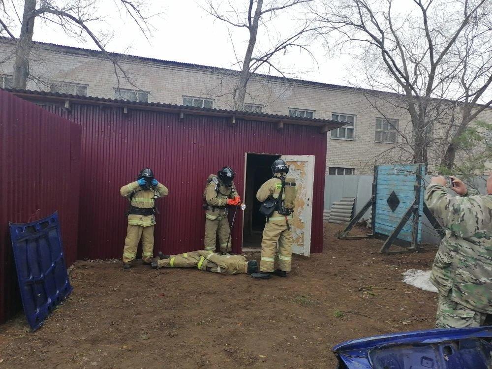 Практические занятия со звеньями газодымозащитной службы