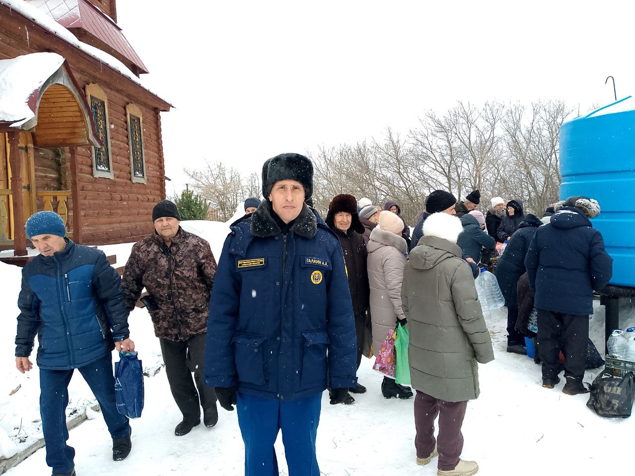 В Челно-Вершинском и Алексеевском районах наши специалисты также обеспечили пожарную безопасность  при проведении празднования Крещение Господне 