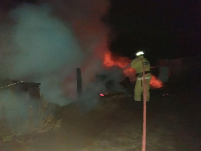 Пожар в селе Ново – Геранькино