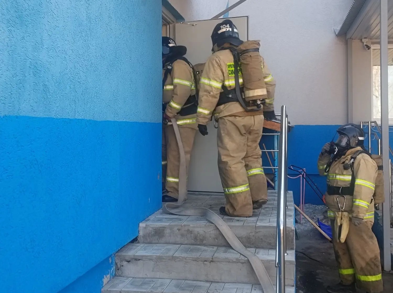 Пожарно-тактическое занятие прошло в Нефтегорском районе