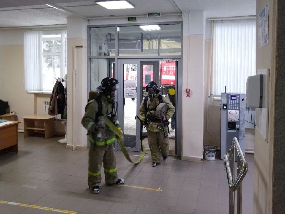 Пожарно-тактическое занятие в Сергиевском районе