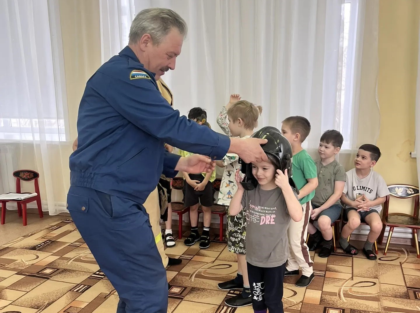 В детском саду «Колосок» села Дубовый Умет Волжского района прошла обучающая игра по пожарной безопасности