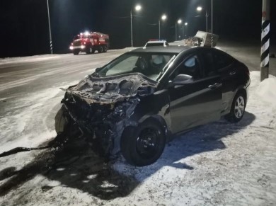 Боковое столкновение двух транспортных средств произошло в Нефтегорском районе