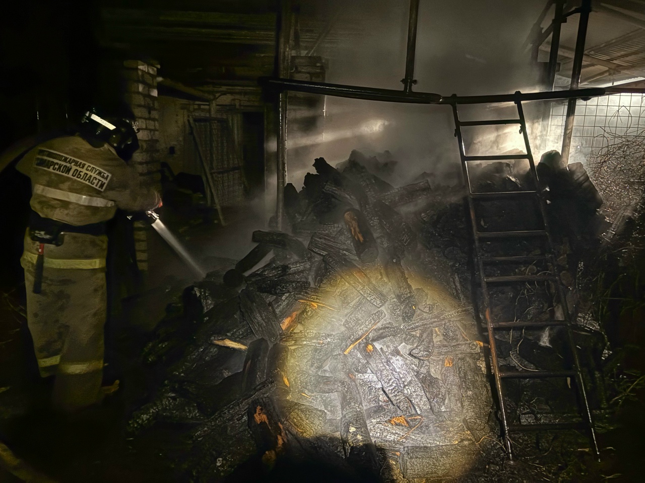 Вчера ночью в селе Рамено Сызранского района произошел пожар