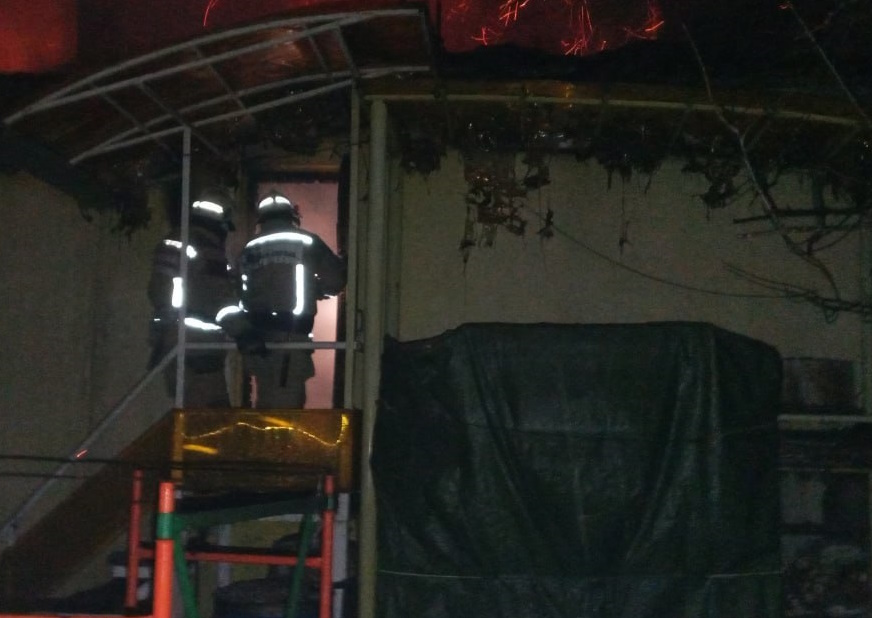 Пожар ранга 1-БИС в Ставропольском районе