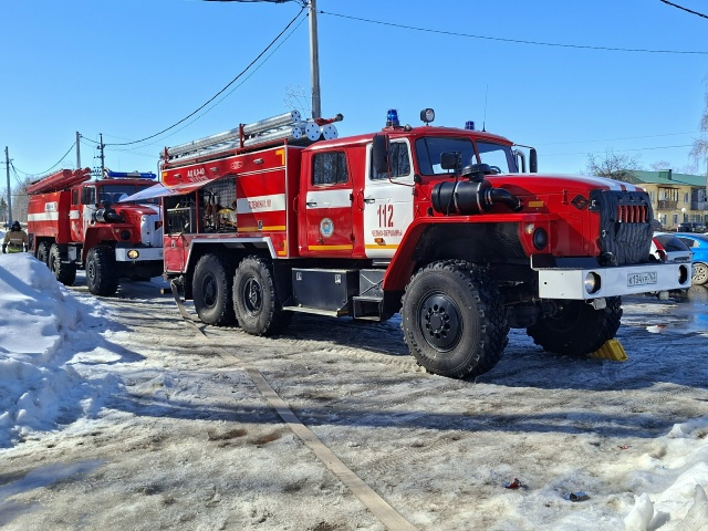 Тренировочное пожарно-тактическое учение прошло и в Челно-Вершинском районе