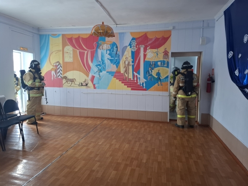 Пожарно-тактическое учение в нефтегорском образовательном учреждении