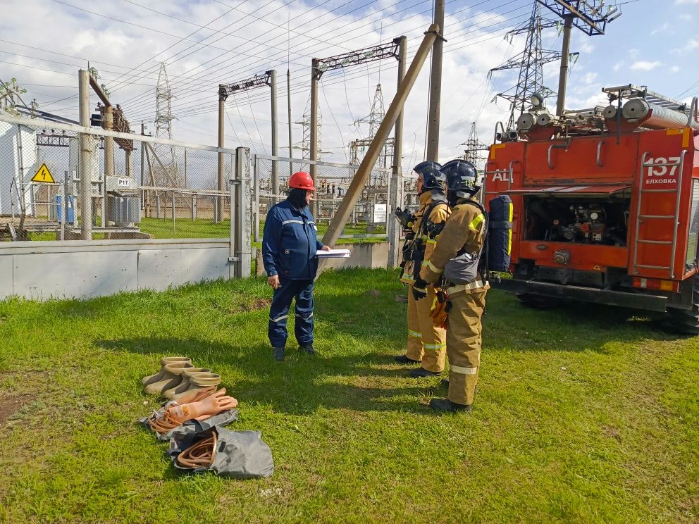 Пожарно-тактическое занятие прошло в Елховском районе