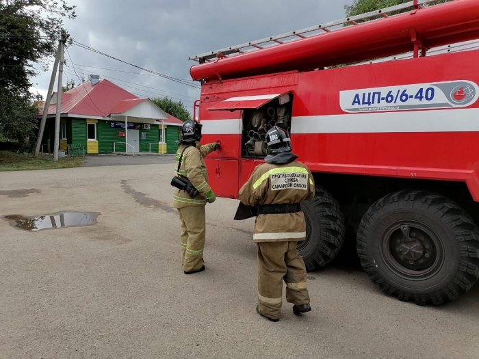 Пожарно-тактическое занятие прошло на территории Алексеевского района