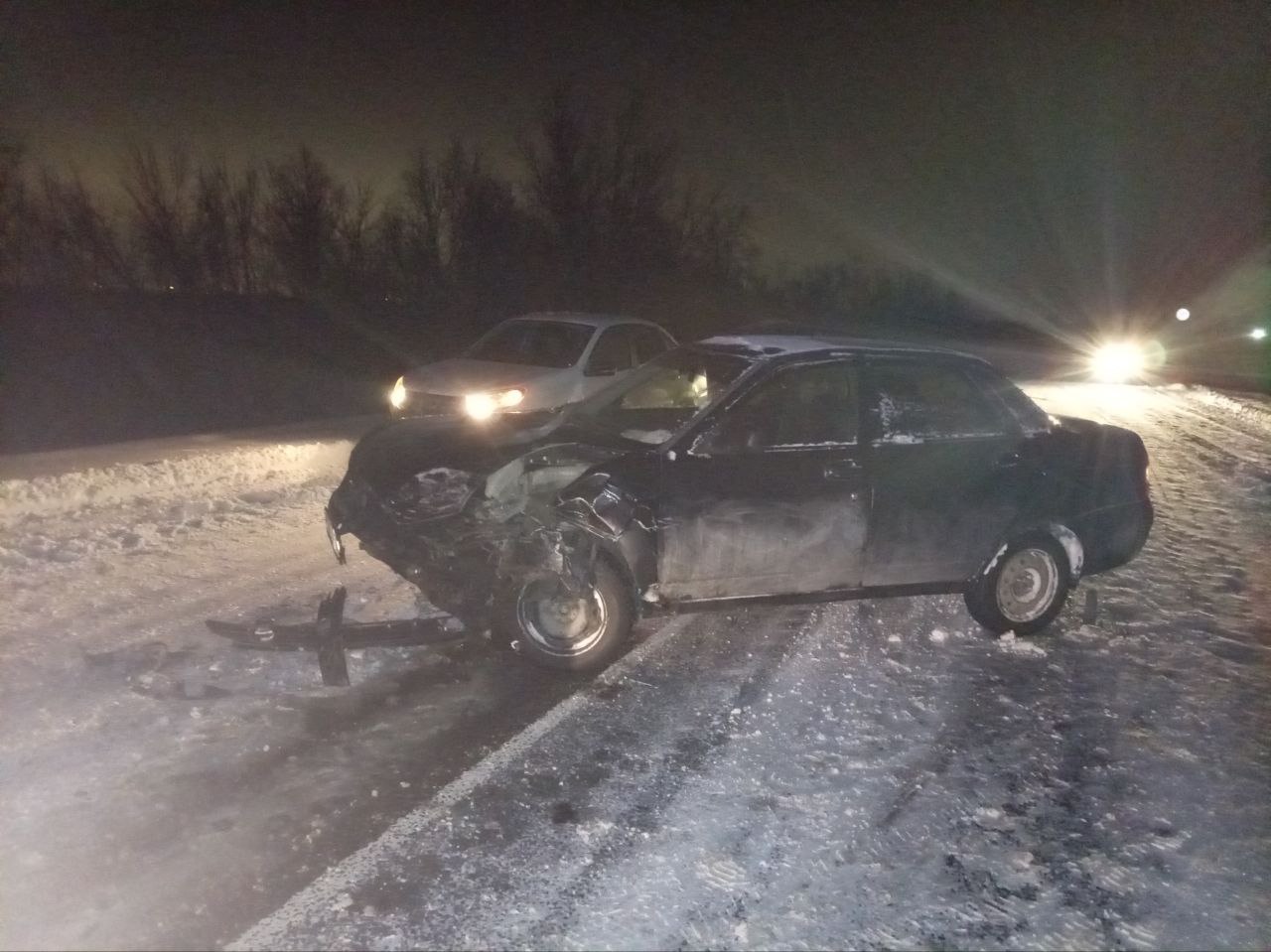 Дорожно-транспортное происшествие с участием двух автомобилей произошло вчера в Волжском районе