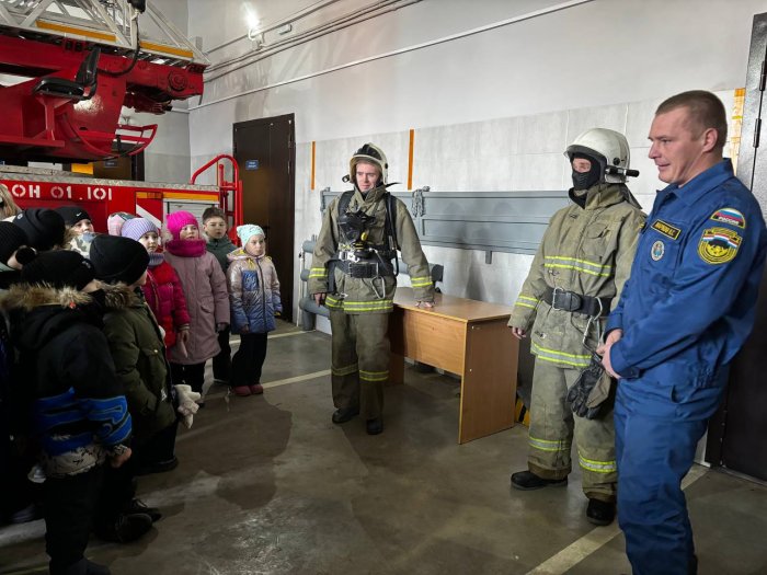 Знакомство первоклассников с работой пожарных