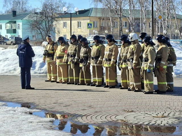 Тренировочное пожарно-тактическое учение прошло и в Челно-Вершинском районе