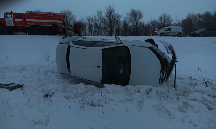 Дорожно-транспортное происшествие произошло в Хворостянском районе