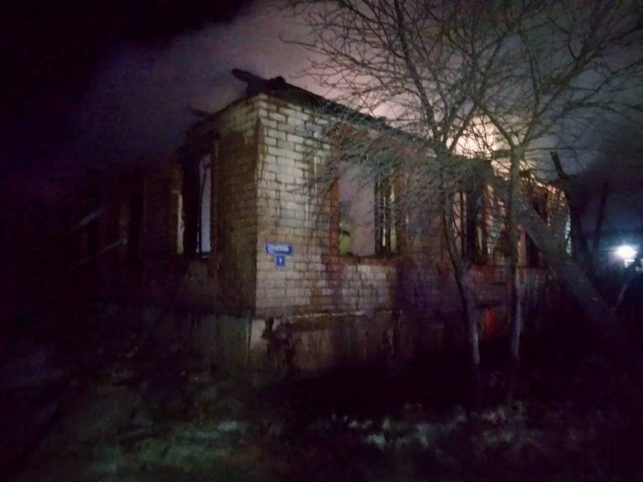 Ночной пожар в селе Алькино Похвистневского района. К сожалению, один человек пострадал